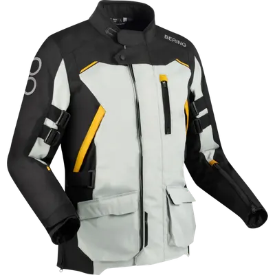 Мотокуртка BERING Zephyr BTV877-XXL (XXL, черный/серый/желтый)