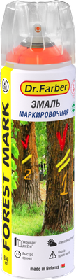 Эмаль MAV Dr.Farber Forest Mark Маркировочная (650мл, флуоресцентный красный)
