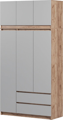 Шкаф Soma ШК-3 120-235 (дуб крафт золотой/серый)