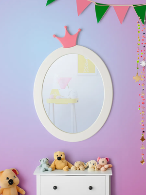 Зеркало Teroto Ротоити-пинк B 52х76 (белый шелк)