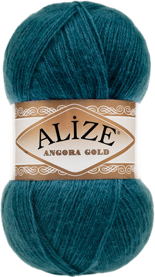 Пряжа для вязания Alize Angora Gold 20% шерсть, 80% акрил / 17 (550м, морская волна)