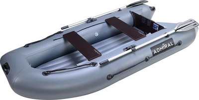 Надувная лодка Адмирал 290 НДНД (серый)