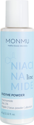 Пудра для умывания Monmu с ниацинамидом, цинком 1% и папаином (60г)