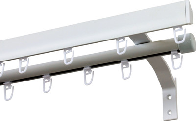 Карниз для штор Divades Калитва 30x15/D 19мм 2-рядный / 90122300 (белый, 3.0м)