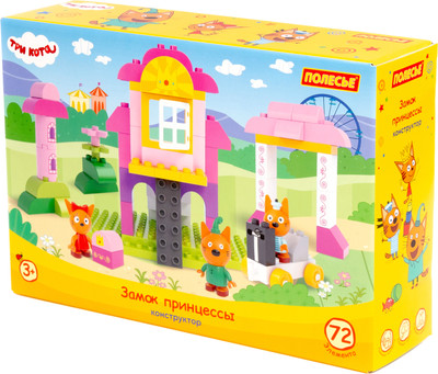 Конструктор Полесье Макси. Три кота. Замок принцессы / 70238 (72эл)