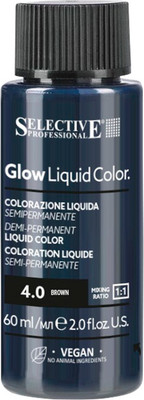 Тонирующий концентрат для волос Selective Professional Glow Liquid Colors 4.0 (60мл)