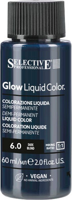 Тонирующий концентрат для волос Selective Professional Glow Liquid Colors 6.0 (60мл)