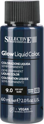 Тонирующий концентрат для волос Selective Professional Glow Liquid Colors 9.0 (60мл)