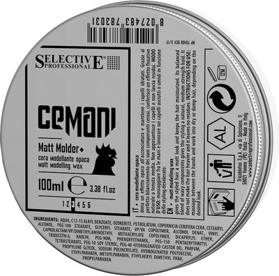 Воск для укладки волос Selective Professional Cemani Matt molder+ (100мл)