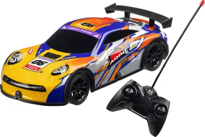 Игрушка на пульте управления Labalu PVC освещенный RC гоночный 4-канальный (желтый)