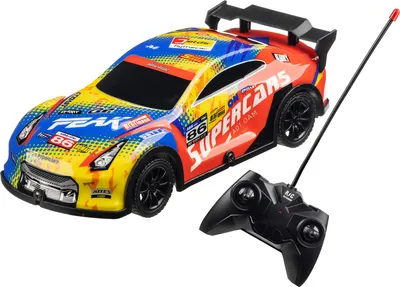 Игрушка на пульте управления Labalu PVC освещенный RC гоночный 4-канальный (бирюзовый)