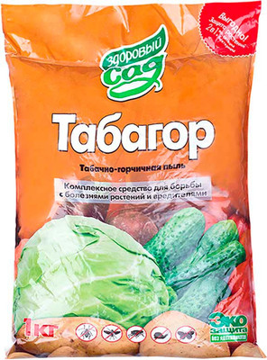 Инсектицид Здоровый сад Табагор горчично-табачная пыль (1кг)