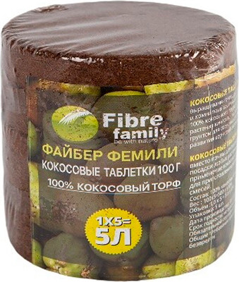 Субстрат Fibre family Таблетки из кокосового торфа (100г)