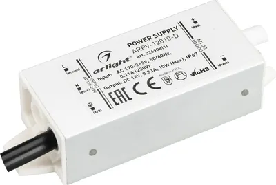 Блок питания для светильника Arlight ARPV-12010-D 12V 0.83A 10W / 026908(1)