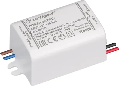 Блок питания для светильника Arlight ARPV-SP-24006 24V 0.25A 6W / 039671