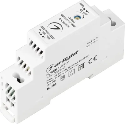 Блок питания для светильника Arlight ARV-DR15-48 48V 0.32A 15W / 034674