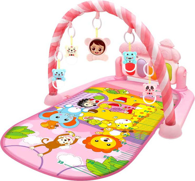 Развивающий коврик Labalu Африка прямоугольный (розовый)