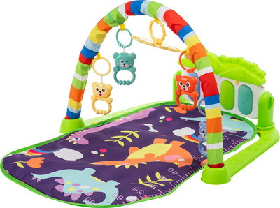 Развивающий коврик Labalu Динозавры прямоугольный (зеленый)