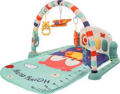 Развивающий коврик Labalu Розовая сова прямоугольный (синий)