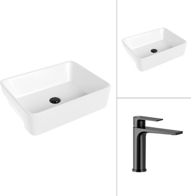 Умывальник со смесителем Lauter 21675 + Reef 21CK678BS