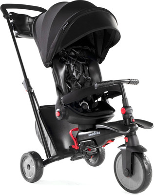 Трехколесный велосипед с ручкой Smart Trike STR7 Urban / 5501100 (черный)