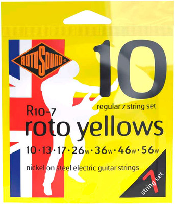 Струны для электрогитары Rotosound R10-7 Strings Nickel Regular