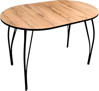 Обеденный стол Arvento Флок 2 раздвижной овал 110-140х70 (дуб вотан)