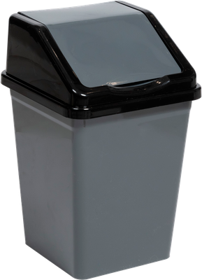 Мусорное ведро Bradex 941618 (16л, серый)