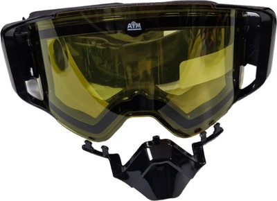 Мотоочки AiM Pro Accu Heated с магнитной линзой и подогревом 31-104 (черный глянец)