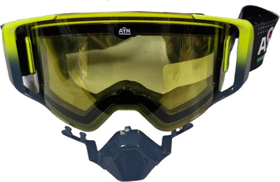 Мотоочки AiM Pro Accu Heated с магнитной линзой и подогревом 31-108 (желтый/серый глянец)