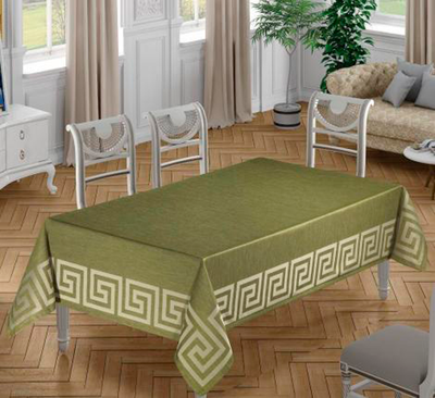 Скатерть DO&CO Titanyum 160x220 / 10988 (зеленый)