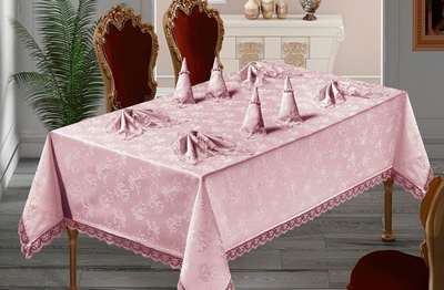 Комплект столового белья DO&CO Lux Kdk Marin / 11253 (пудра)