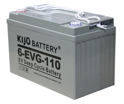 Аккумуляторная батарея Kijo 12V 6-EVG-110Ah M8+DIN / 6-EVG-110