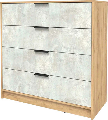 Комод Интерлиния Концепт КТ-К100 (бетон лайт/дуб золотой)