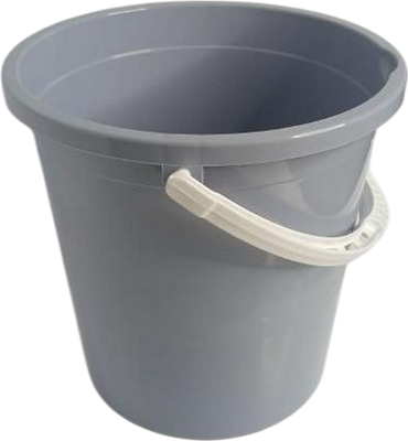 Ведро Русспласт РП-1019 (голубовато-серый/белый)