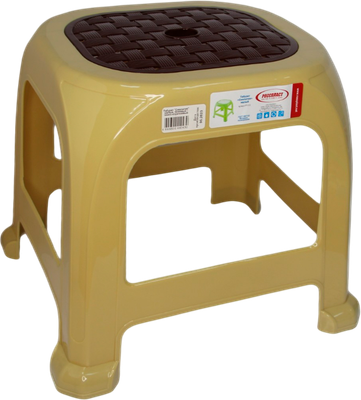 Табурет пластиковый Русспласт Симпатия РП-312беж (бежевый/темно-коричневый)