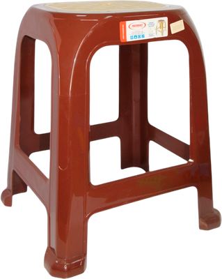 Табурет пластиковый Русспласт Симпатия РП-311корич (темно-коричневый/бежевый)