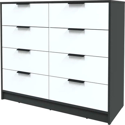 Комод Интерлиния Концепт КТ-К117 (белый платинум/антрацит)