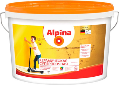 Краска Alpina Керамическая суперпрочная. База 1 (10л)