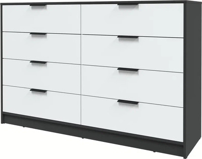 Комод Интерлиния Концепт КТ-К157 (белый платинум/антрацит)