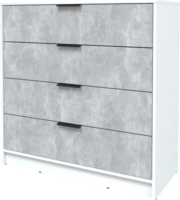 Комод Интерлиния Концепт КТ-К100 (бетон/белый платинум)