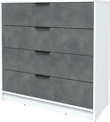 Комод Интерлиния Концепт КТ-К100 (бетон портленд/белый платинум)