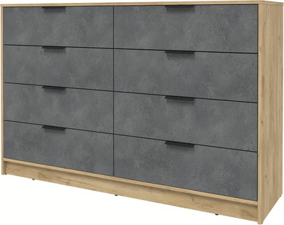 Комод Interline Концепт КТ-К157 (бетон портленд/дуб золотой)