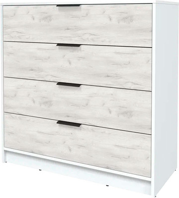 Комод Интерлиния Концепт КТ-К100 (дуб белый/белый платинум)