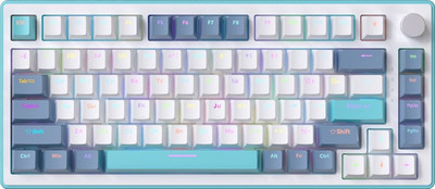 Клавиатура JEGG ZA82 (белый/синий/зеленый)