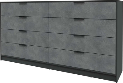 Комод Интерлиния Концепт КТ-К197 (бетон портленд/антрацит)