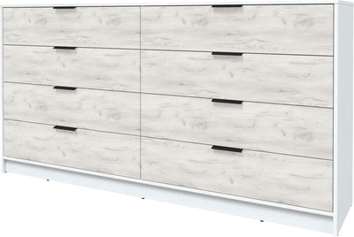 Комод Интерлиния Концепт КТ-К197 (дуб белый/белый платинум)