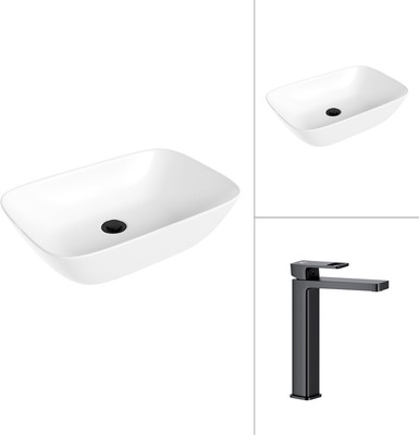 Умывальник со смесителем Lauter 21454 + Cascade 21СК0655BS