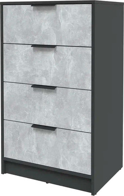 Комод Интерлиния Концепт КТ-К60 (бетон/антрацит)