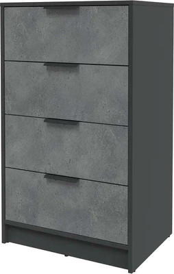 Комод Интерлиния Концепт КТ-К60 (бетон портленд/антрацит)